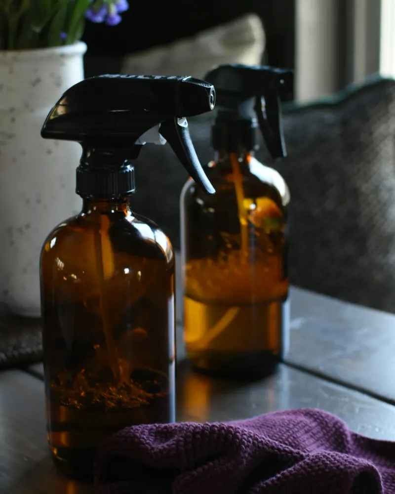 Amber bottles