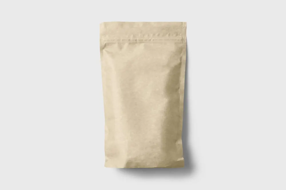 Compostable kraft refill pouch